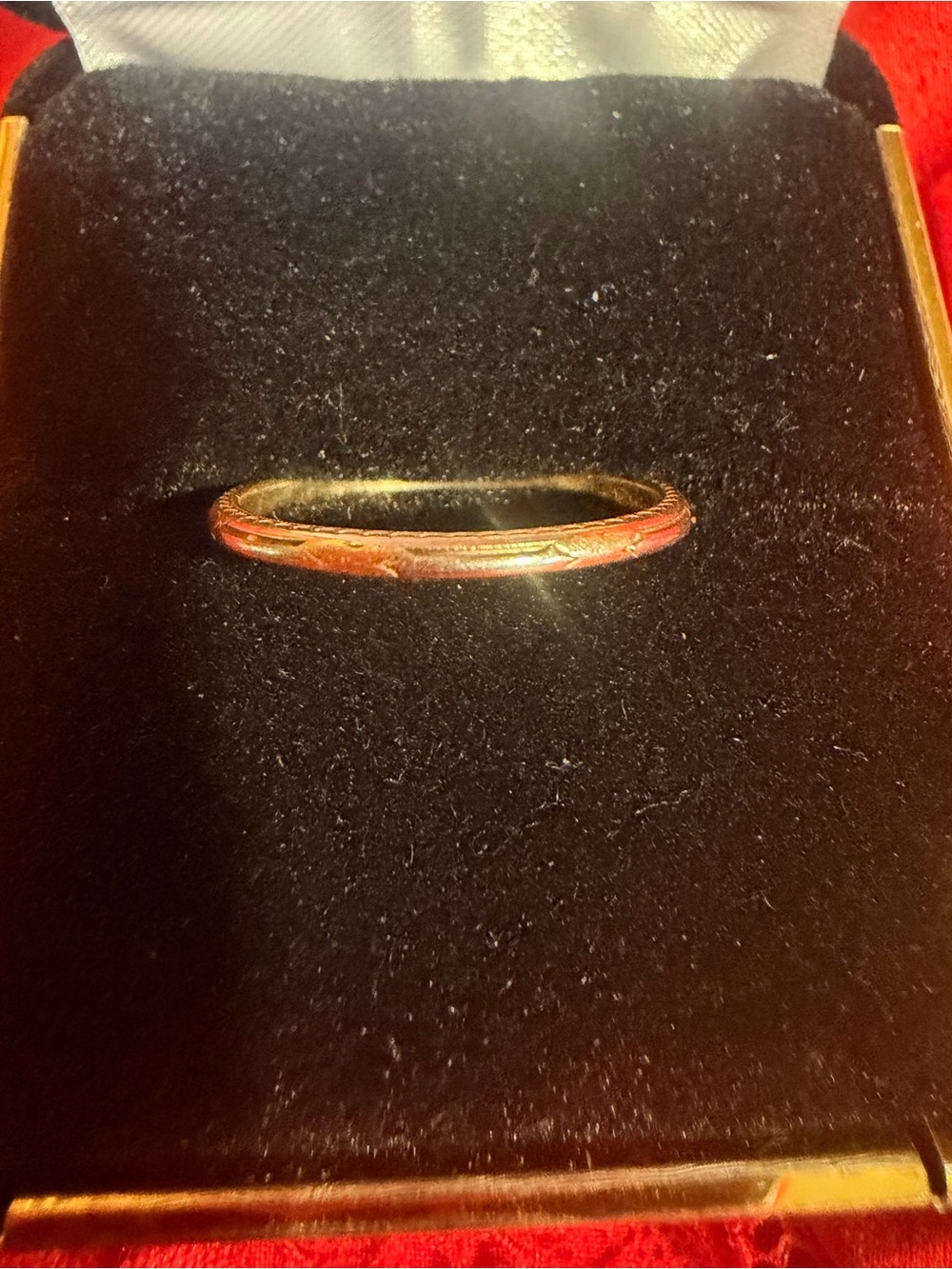 14k Artcarved vintage wedding band - Picture 4 of 6
